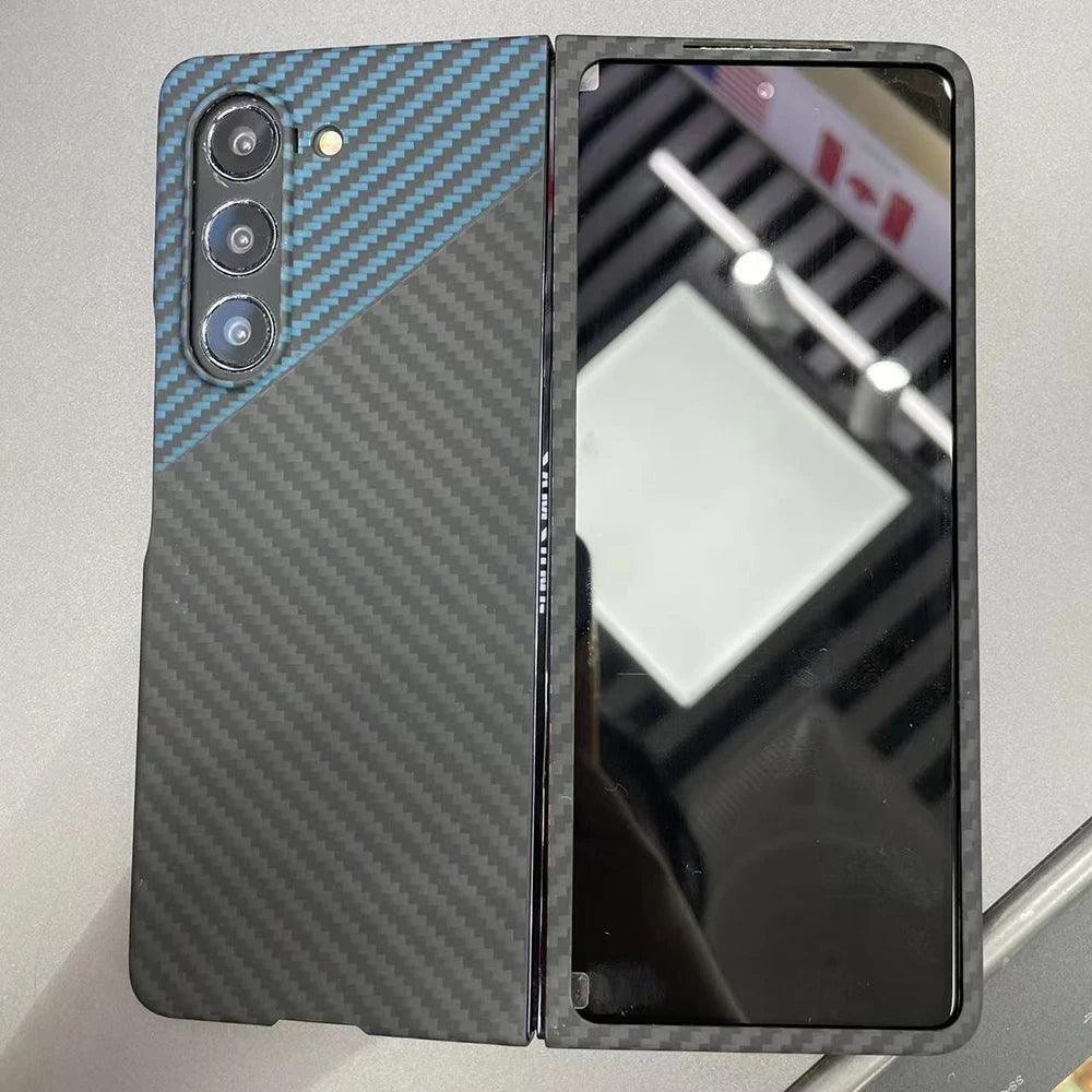 YTF Carbon Fiber Case For Samsung Galaxy Z Fold 5 - Premium Mobile Phone Cases from YTF-Carbon - Just $50! Shop now at Dressmycell.com YTF Carbon Fiber Case For Samsung Galaxy Z Fold 5 - Premium Mobile Phone Cases from YTF-Carbon - Just $50! Shop now at Dressmycell.com